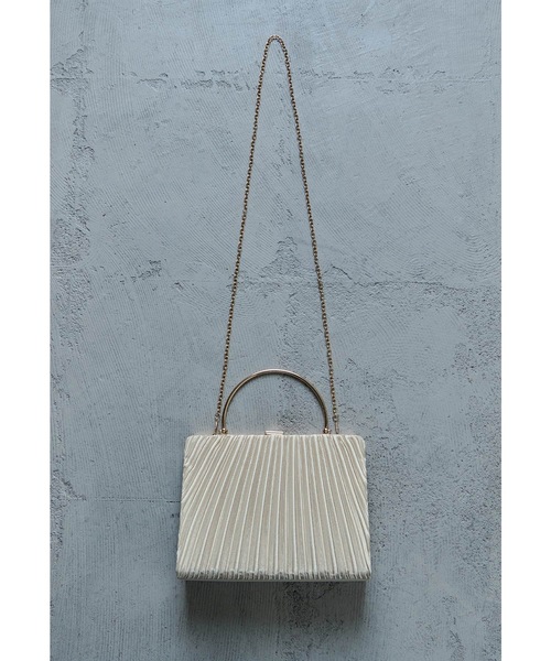 niana（ニアナ）の「サテンプリーツハンドバッグ パーティーバッグ 2way ショルダー 結婚式 二次会 成人式 同窓会 お呼ばれ フォーマル オケージョン（ハンドバッグ・レディース・ベージュ/シルバー/ブラック・FREE）」の16枚目の写真