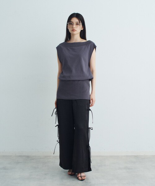 tシャツ off−shoulder sleeveless tops レディース セール】off－shoulder sleeveless tops（Tシャツ/カットソー