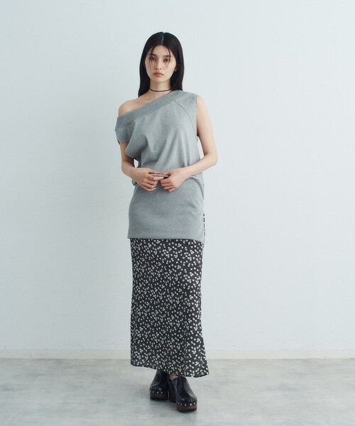 tシャツ off−shoulder sleeveless tops レディース セール】off－shoulder sleeveless tops（Tシャツ/カットソー