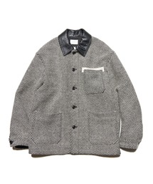 SOPHNET.（ソフネット）の「LEATHER COLLAR COVERALL / Kvadrat Sisu（カバーオール）」