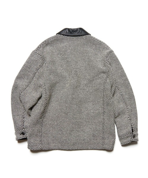 SOPHNET.(ソフネット)の「LEATHER COLLAR COVERALL / Kvadrat Sisu(カバーオール・メンズ・ネイビー/ブラック・5/1/2/4/3)」の4枚目の写真