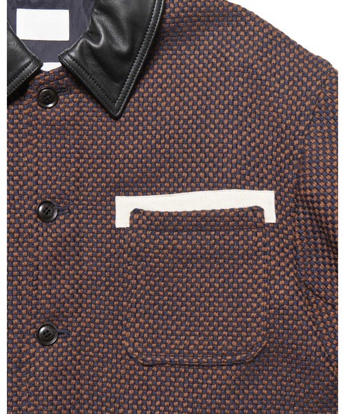 LEATHER COLLAR COVERALL / Kvadrat Sisu（カバーオール）｜SOPHNET