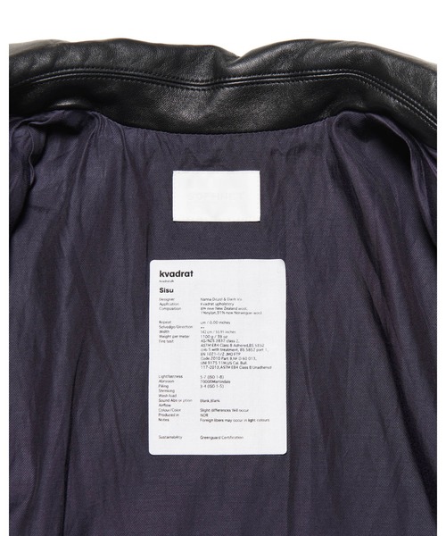 LEATHER COLLAR COVERALL / Kvadrat Sisu（カバーオール）｜SOPHNET