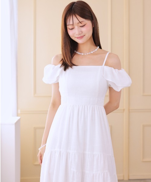 アンジョアワンピース9号 WEB限定】Aラインジャージーワンピース 49AV JUNKO SHIMADA