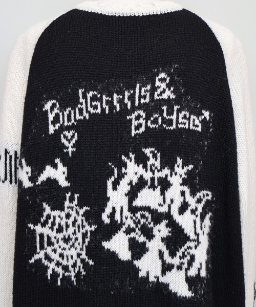 rurumu:（ルルムウ）の「rurumu:/ルルムウ/"rurumu:×KIDILL" raglan pullover(large)（ニット/セーター・レディース・ピンク/ブラック/サックスブルー・FREE）」の20枚目の写真