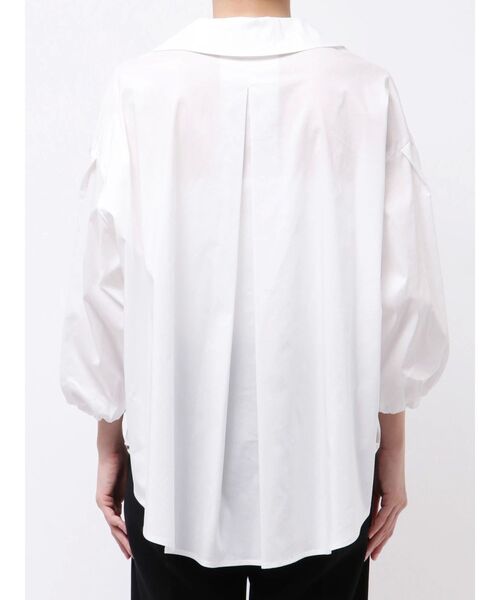 ELENDEEK（エレンディーク）の「スキッパーボリュームスリーブブラウス（シャツ/ブラウス・レディース・ブラック/オフホワイト/ダークオレンジ・FREE）」の15枚目の写真