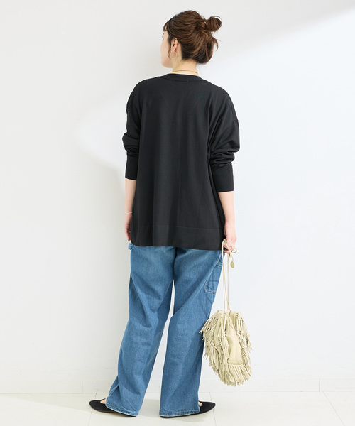 B.C STOCK（ベーセーストック）の「手洗い可 / 2WAYニットカーディガン（カーディガン/ボレロ・レディース・ベージュ/ブラック/レッド・FREE）」の6枚目の写真