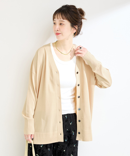 B.C STOCK（ベーセーストック）の「手洗い可 / 2WAYニットカーディガン（カーディガン/ボレロ・レディース・ベージュ/ブラック/レッド・FREE）」の20枚目の写真