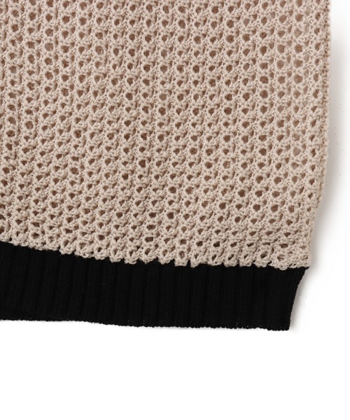 atmos(アトモス)の「atmos S/S Gradient Knit Shirt / アトモス エスエス グレーディアント ニットシャツ(ニット/セーター・メンズ・ブラック/ベージュ/オレンジ・M/L/XL)」の8枚目の写真