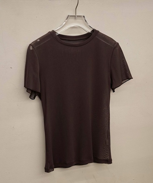 TODAYFUL Soft Mesh T-shirts ブラック TODAYFUL/トゥデイフル】Soft Mesh T-shirts/ソフトメッシュT