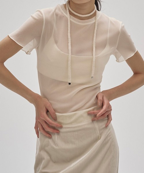 TODAYFUL/トゥデイフル】Soft Mesh T-shirts/ソフトメッシュT