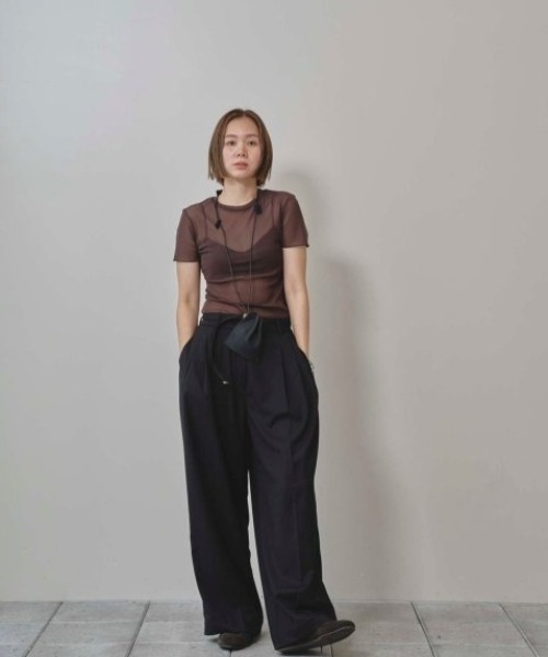 Soft Mesh T-shirts/ソフトメッシュTシャツ TODAYFUL/トゥデイフル】Soft Mesh T-shirts/ソフトメッシュT