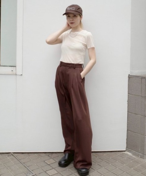 トップス todayful Soft Mesh T-shirts choco Soft Mesh T-shirts（カットソー/Tシャツ）｜TODAYFUL（トゥデイ