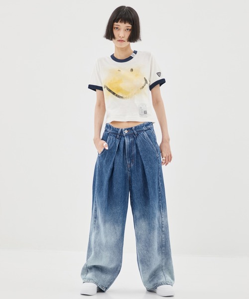 【国内買付】MIHARAYASUHIRO スマイリーフェイス ミニTシャツ MIHARA YASUHIRO/ミハラヤスヒロ】SMILY FACE PRINTED MINI TEE