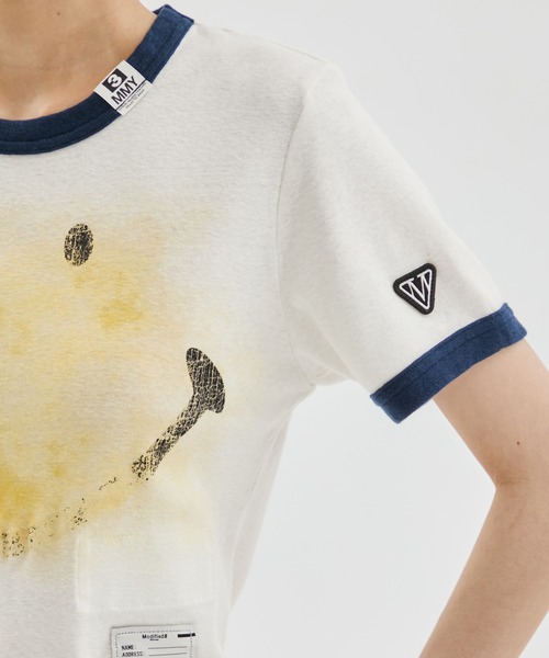 MIHARA YASUHIRO/ミハラヤスヒロ】SMILY FACE PRINTED MINI TEE