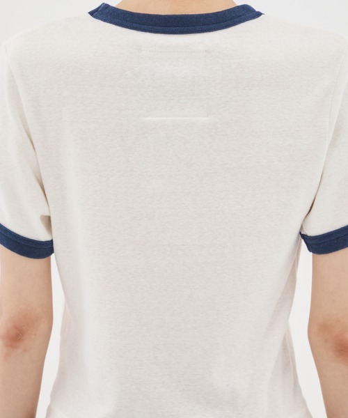 Maison MIHARA YASUHIRO(メゾンミハラヤスヒロ)の「【MIHARA YASUHIRO/ミハラヤスヒロ】SMILY FACE PRINTED MINI TEE/スマイルフェイスプリントミニTシャツ(Tシャツ/カットソー・レディース・ホワイト/ブラック・36/38)」の15枚目の写真