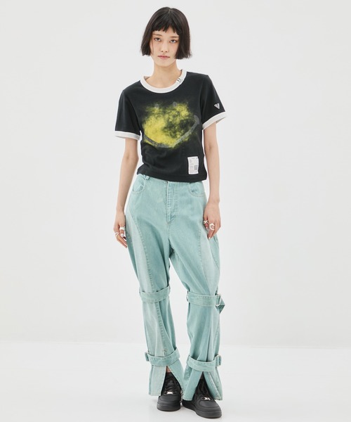 MIHARA YASUHIRO/ミハラヤスヒロ】SMILY FACE PRINTED MINI TEE