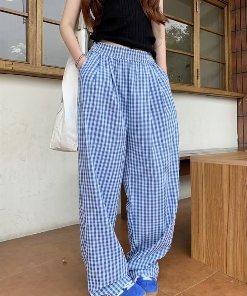 REBALANCE(リバランス)の「チェックパターンパンツ(スラックス・レディース・A/B/C/D・MEDIUM/LARGE)」の4枚目の写真