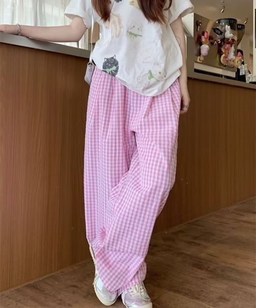 REBALANCE(リバランス)の「チェックパターンパンツ(スラックス・レディース・A/B/C/D・MEDIUM/LARGE)」の7枚目の写真