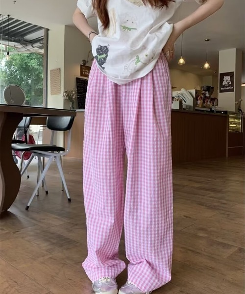 REBALANCE(リバランス)の「チェックパターンパンツ(スラックス・レディース・A/B/C/D・MEDIUM/LARGE)」の8枚目の写真