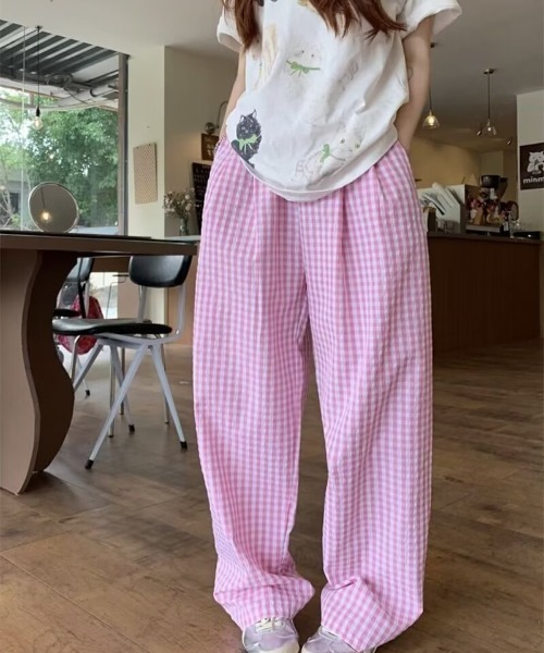 REBALANCE(リバランス)の「チェックパターンパンツ(スラックス・レディース・A/B/C/D・MEDIUM/LARGE)」の9枚目の写真