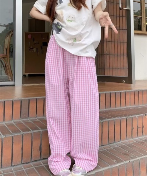 REBALANCE(リバランス)の「チェックパターンパンツ(スラックス・レディース・A/B/C/D・MEDIUM/LARGE)」の11枚目の写真