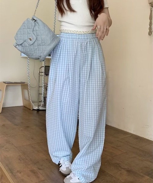 REBALANCE(リバランス)の「チェックパターンパンツ(スラックス・レディース・A/B/C/D・MEDIUM/LARGE)」の14枚目の写真