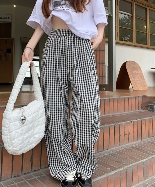 REBALANCE(リバランス)の「チェックパターンパンツ(スラックス・レディース・A/B/C/D・MEDIUM/LARGE)」の21枚目の写真