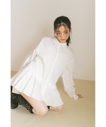 Auntie Rosa（アンティローザ）の「プリーツチュニックミニワンピース（ワンピース）」