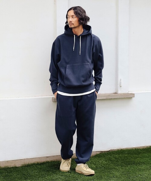 Healthknit（ヘルスニット）の「【別注】Healthknit / ロッカーウィーブ スウェット パーカー（パーカー・メンズ・ブラック/ライトグレー/ネイビー・XL/L/M/S）」の12枚目の写真