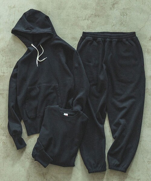 Healthknit（ヘルスニット）の「【別注】Healthknit / ロッカーウィーブ スウェット パーカー（パーカー・メンズ・ブラック/ライトグレー/ネイビー・XL/L/M/S）」の15枚目の写真