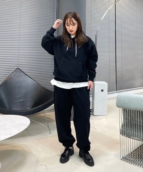 Healthknit（ヘルスニット）の「【別注】Healthknit / ロッカーウィーブ スウェット パーカー（パーカー・メンズ・ブラック/ライトグレー/ネイビー・XL/L/M/S）」の5枚目の写真