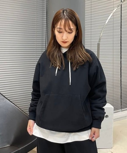 Healthknit（ヘルスニット）の「【別注】Healthknit / ロッカーウィーブ スウェット パーカー（パーカー・メンズ・ブラック/ライトグレー/ネイビー・XL/L/M/S）」の4枚目の写真