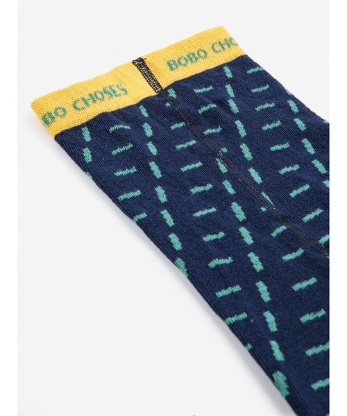 BOBO CHOSES(ボボショーズ)の「Bobo Choses navy tights(タイツ/ストッキング・キッズ・ネイビー・20-22/17-19/14-16)」の2枚目の写真