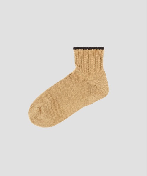 MHL.（エムエイチエル）の「MHL TRAINER SCOKS（ソックス/靴下・レディース・ベージュ/ホワイト系その他3/ネイビー系1・FREE）」の2枚目の写真