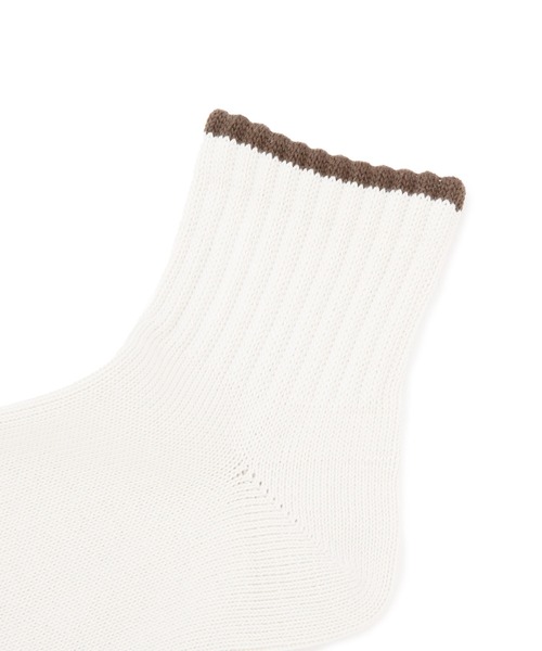 MHL.（エムエイチエル）の「MHL TRAINER SCOKS（ソックス/靴下・レディース・ベージュ/ホワイト系その他3/ネイビー系1・FREE）」の6枚目の写真