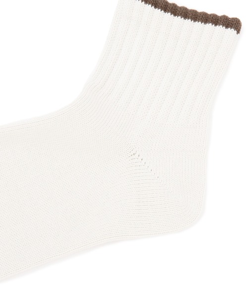 MHL.（エムエイチエル）の「MHL TRAINER SCOKS（ソックス/靴下・レディース・ベージュ/ホワイト系その他3/ネイビー系1・FREE）」の5枚目の写真