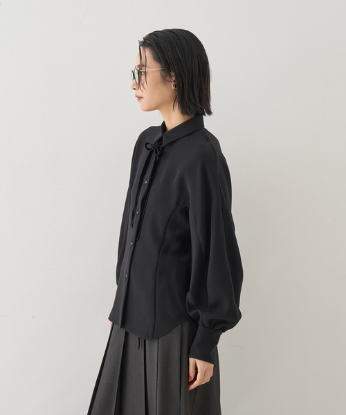 Rouge vif(ルージュヴィフ)の「リボン付きブラウス(シャツ/ブラウス・レディース・ブラック/アイボリー・フリー)」の15枚目の写真