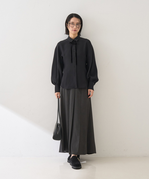 Rouge vif(ルージュヴィフ)の「リボン付きブラウス(シャツ/ブラウス・レディース・ブラック/アイボリー・フリー)」の20枚目の写真