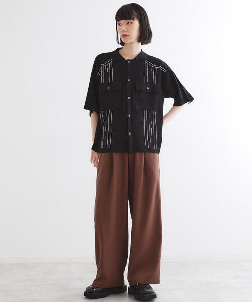 tk.TAKEO KIKUCHI（ティーケータケオキクチ）の「ラインスラックス（その他パンツ・メンズ・オフホワイト/ダークブラウン・02/03）」の14枚目の写真