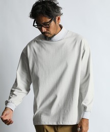 SHELTER PLATING TURTLE-NECK L/SL TEE:2重編み タートルネック ロンTEE