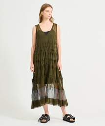 boussole（ブソル）の「BOUSSOLE / 2WAY ティアード ドレス《ESTNATION EXCLUSIVE》（ワンピース）」