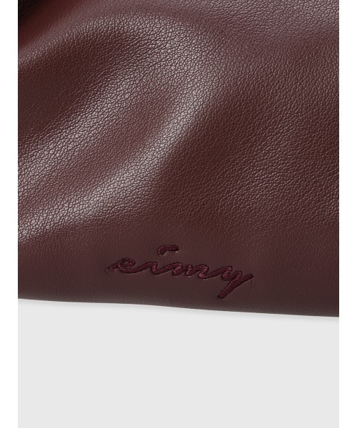 EIMY ISTOIRE(エイミーイストワール)の「ソフトギャザードローストリングバッグ(ショルダーバッグ・レディース・ベージュ/ブラウン/ブラック・F)」の12枚目の写真