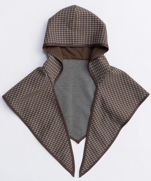 2way Hooded Scarf Cut Off Jacket/2WAYフードスカーフカット