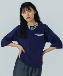 (CREOLME)EMBROIDERY H/S TEE