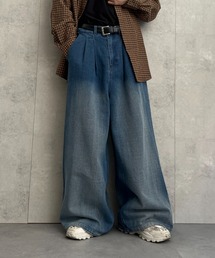 CREARE -LINO- | タックワイドデニムパンツ(デニムパンツ)