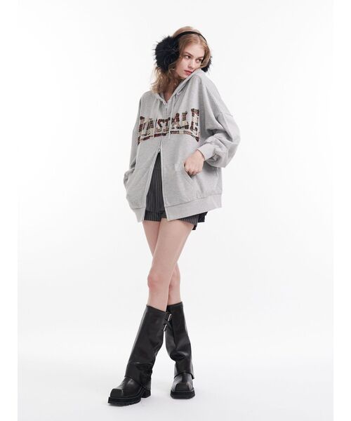 jouetie（ジュエティ）の「【LONSDALE×jouetie】ロゴZIPフーディー