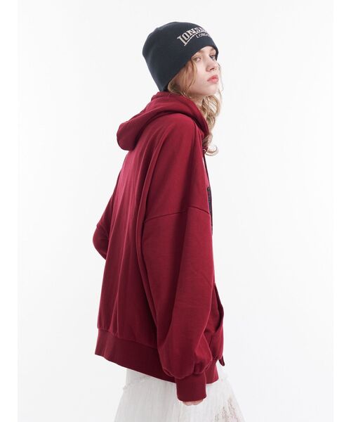 jouetie（ジュエティ）の「【LONSDALE×jouetie】ロゴZIPフーディー（パーカー・レディース・ブラック/グレー/ボルドー・MEDIUM）」の10枚目の写真