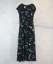 JETSET SOLO PLUS （ジェットセットソロプラス）の「【INDESIGN】ミッドナイトジオメトリーテントラインワンピース（ワンピース）」