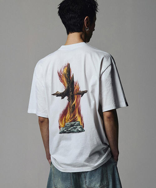 NOT4NERD（ノットフォーナード）の「NOT4NERD/ノットフォーナード/Burnning Stake T-Shirts（Tシャツ/カットソー・メンズ・ホワイト・L/XL）」の6枚目の写真